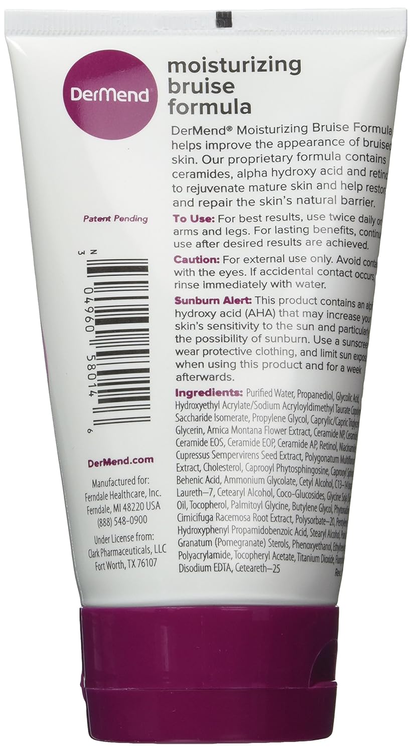 DerMend Arnica Bruise Cream with Vitamin K – 2 Pack (4.5 oz Each) – Skin Moisturizer for Bruising on Arms, Legs & Hands – With Retinol, Glycolic Acid, Ceramides, Niacinamide