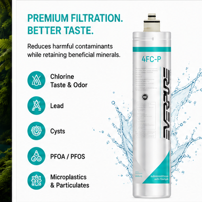 Everpure EV9595-31 4FC-P Water Filter Cartridge 0.5 Micron 1.67 GPM NSF USA