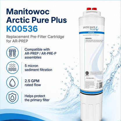 Manitowoc Arctic Pure Plus AR-PREP K00536 K00496 5 Micron Filter Cartridge