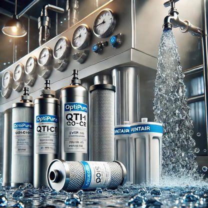 High Efficiency Water Filtration System for OptiPure QTI1+CR 300-05828 CTO-Q10 300-05831 CTO-QCR Filter Cartridge - 1 Micron, .5 GPM