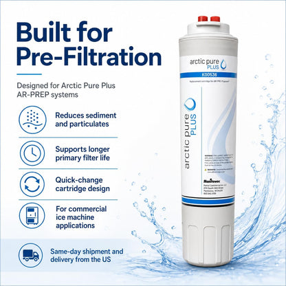 Manitowoc Arctic Pure Plus AR-PREP K00536 K00496 5 Micron Filter Cartridge