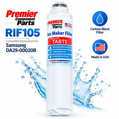 Premier Component Parts RIF105 Refrigerator Water Filter – Compatible with Samsung DA29-00020B / HAF-CIN