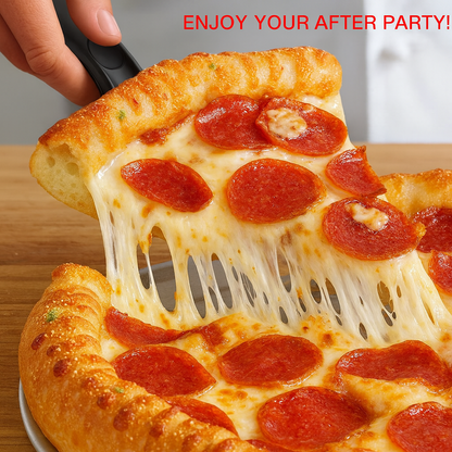 ClearServe 10" Black Disposable Plastic Pie Server – Durable Serrated Edge – Great for Parties, Catering & Buffets – Individually Wrapped, 12 Count – Elegant & Disposable Serving Utensils