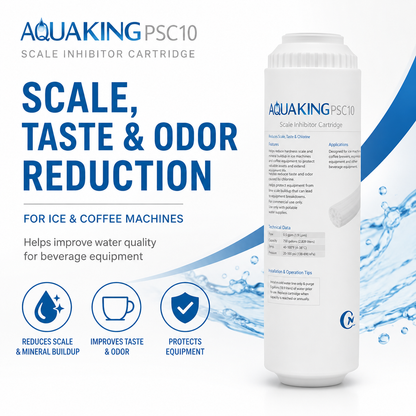 C Pure AQUAKING PSC10 Compatible Water Filter Cartridge 25 Micron 3 GPM 9-3/4"