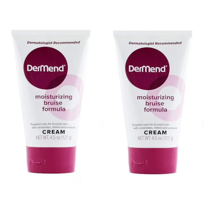 DerMend Arnica Bruise Cream with Vitamin K – 2 Pack (4.5 oz Each) – Skin Moisturizer for Bruising on Arms, Legs & Hands – With Retinol, Glycolic Acid, Ceramides, Niacinamide