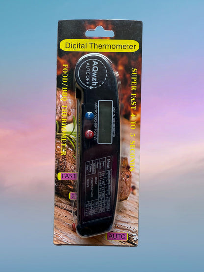 Digital Meat Thermometer – Instant Read, Foldable Probe, Backlight, Waterproof