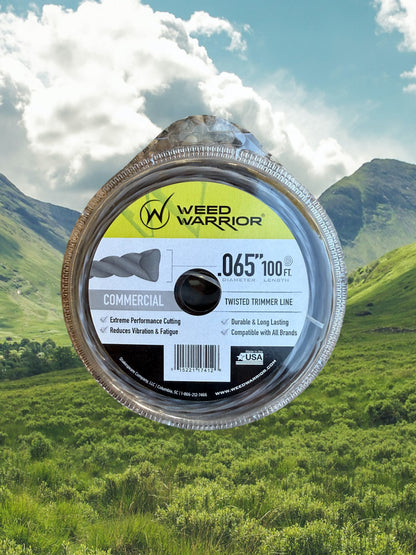 Weed Warrior .065 in. x 100 ft Twisted Trimmer Line – Commercial Grade for String Trimmers